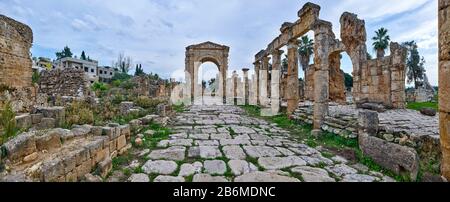 L'Arco Di Trionfo Di Tiro, Tiro, Libano Foto Stock