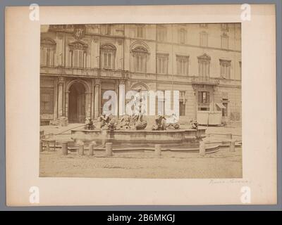 Fontana da Piazza Navona-Roma Fontana da Piazza Navona Roma Tipo Di Oggetto: Fotografie numero articolo: RP-F F02034 Produttore : fotografo: Anonimo Data: CA. 1850 - ca. 1920 caratteristiche Fisiche: Stampa albumen: Stampa albumen dimensioni di stampa: Foto: H 188 mmb 246 mmOnderwerp Foto Stock