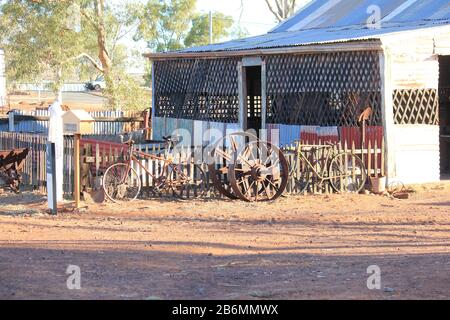 Istantanea di un modo di vivere sparito a Gwalia, Australia Occidentale Foto Stock