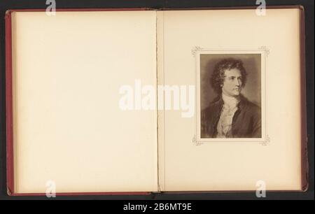 Fotoreproductie van een portret van Johann Wolfgang von Goethe riproduzione fotografica di un ritratto di Johann Wolfgang von Goethe Tipo Di Proprietà: Pagina di riproduzione fotografica numero articolo: RP-F 2001-7-760-5 Produttore : fotografo: Friedrich Bruckmann (possibile) per la pittura di Carl Jaeger (oggetto elencato) Datato: 1868 circa - o 1878 Materiale: Carta Tecnica: Albume dimensioni di stampa: Foto: H 153 mm × W 110 mm Oggetto: Scrittore, poeta, autore Wie: Johann Wolfgang von Goethe Foto Stock