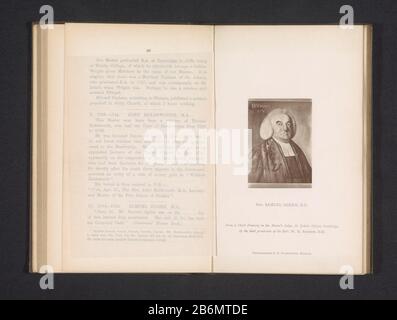 Fotoreproductie van een portret van Samuel Ogden Rev Samuel Ogden, ND (titel op object) riproduzione fotografica di un ritratto di Samuel OgdenRev. Samuel Ogden, N. D. (titolo oggetto) Tipo Di Proprietà: Riproduzione meccanica fotografica stampa pagina numero articolo: RP-F 2001-7-200-2 Iscrizioni / marchi: Iscrizione, recto, stampato: 'Da un disegno di gesso nel Master's Lodge, St. John's College, Cambridge, con il gentile permesso del Rev. W.H. Bateson, DD' Manufacturer : photographer: T. Illingwoth (indicato sull'oggetto) clichémaker: Anonymous to the drawing of: Sharp Christopher Place manufacture: Halifax Dating: Foto Stock