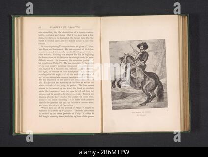 Riproduzione di una stampa su un ritratto di Don Gaspar de Guzmán di Diego Rodriguez de Silva y VelázquezDon Gaspar de Guzman. Di Velasquez (oggetto del titolo) Tipo Di Oggetto: Riproduzione fotomeccanica stampa pagina numero Oggetto: RP-F-2001-7-184-4 Produttore : fabbricante: Anonimamente da stampare da: Anonimo a dipingere di: Diego Rodriguez de Silva y Velázquez Dating: CA. 1861 - o per 1871 Materiale: Carta Tecnica: Woodburytypie dimensioni: Immagine: H 116 mm × b 95 mmToelichtingPrent a pagina 56. Oggetto: Stato equestre-ritrattoWie: Don Gaspar de, Marchese del Carpio y è il Liche GU Foto Stock