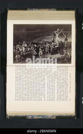 Fotoreproductie van een schilderij, voorstellende de kruisiging van Christus riproduzione fotografica di un dipinto, raffigurante la crocifissione di Cristo Tipo Di Proprietà: Pagina di riproduzione fotografica numero articolo: RP-F 2001-7-876B-32 Produttore : fotografo: Anonimo a dipingere da: Anonimo Data: CA. 1883 - o per 1888 Materiale: Carta Tecnica: Albume dimensioni di stampa: Foto: H 94 mm × W 139 mmToelichtingFoto pagina anteriore 329. Oggetto: Oscurità dalla sesta alla nona ora (rappresentata da un'eclissi solare)  morte di Cristo Foto Stock