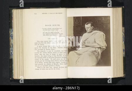 Fotoreproductie van een schilderij, voorstellende een portret van Pontius Pilatus riproduzione fotografica di un dipinto, raffigurante un ritratto di Pontius Pilate Oggetto tipo: Pagina di riproduzione fotografica numero articolo: RP-F 2001-7-876B-8 Produttore : fotografo: Anonimo alla pittura: Mihály Munkácsy (edificio elencato) : ca. 1883 - in o davanti 1888 Materiale: Carta fotografica Tecnica: Albumina pressione dimensioni: Immagine: H 115 mm × W 100 mmToelichtingFoto a pagina 134. Oggetto: Cristo Davanti A Ponzio Pilato (Matteo 27:11-26; Marco 15:2-15; Luca 23:2-7, 23:13-25; Giovanni 18:28-19:16) Foto Stock