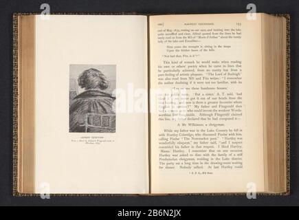 Fotoreproductie van een tekening, voorstellende Alfred Tennyson op de rug gezien Alfred Tennyson (titel op Object) Riproduzione di immagini di un disegno, raffigurante Alfred Tennyson visto dal retro Alfred Tennyson (title Object) Tipo Di Oggetto: Foto-meccanica stampa riproduzione pagina numero Oggetto: RP-F-2001-7-229A-3 Produttore: Anonimamente disegnare : Edward Fitzgerald (indicato sull'oggetto) datazione: CA. 1887 - in o davanti 1897 Materiale: Carta Tecnica: Autotipia dimensioni: Immagine: H 83 mm × 58 b mmToelichtingPrent a pagina 153. Oggetto: Ritratto di una scritta Wie: Alfre Foto Stock