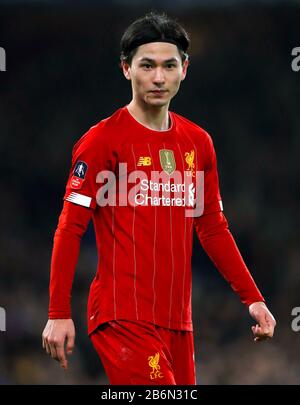 Takumi Minamino Di Liverpool Foto Stock