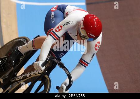 Katy Marchant of Great Britain Women's Keirin - Quarterfinals 1 Heat durante i campionati mondiali di ciclismo su pista UCI 2020 Presentati da Tissot il 01 marzo 2020 al Velodrome di Berlino, Germania - Photo Laurent Lairys / DPPI Foto Stock