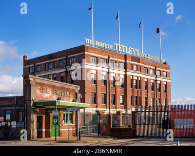 Il centro Tetley per l'arte contemporanea nella sede art deco dell'antica fabbrica di birra Tetley a Leeds West Yorkshire England Foto Stock