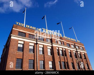 Il centro Tetley per l'arte contemporanea nella sede art deco dell'antica fabbrica di birra Tetley a Leeds West Yorkshire England Foto Stock