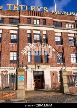 Il centro Tetley per l'arte contemporanea nella sede art deco dell'antica fabbrica di birra Tetley a Leeds West Yorkshire England Foto Stock