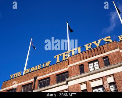 Il centro Tetley per l'arte contemporanea nella sede art deco dell'antica fabbrica di birra Tetley a Leeds West Yorkshire England Foto Stock