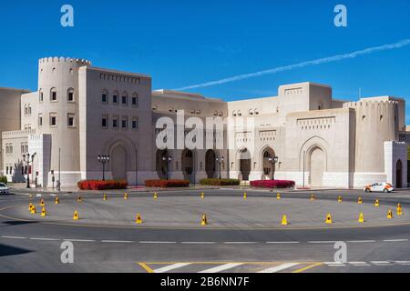 Palazzo del Sultano Qasr al-Alam a Muscat in Oman Foto Stock