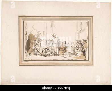 Gelijkenis van de koninklijke bruiloft Parabola del Royal Wedding tipo di oggetto: Immagine numero articolo: RP-P-OB-13.040Catalogusreferentie: Rieger II.289.391-2 (4) Bartsch (1818) 80.183 Iscrizioni / marchi: Collector's mark, verso, timbrato: Lugt 240 fabbricante : stampatore: Adam von Bartsch (indicato sull'oggetto) di disegno: Oggetto: Gerbrand van den Eeckhout nel disegno di Rembrandt van Rijn (attribuzione respinta) Fabbricazione Di Luoghi: Tipografia: Vienna nel disegno: I Paesi Bassi nel disegno: I Paesi Bassi Data: 1782 caratteristiche Fisiche: Stampa disegno; acquaforte e acquatinta nel materiale marrone: Foto Stock