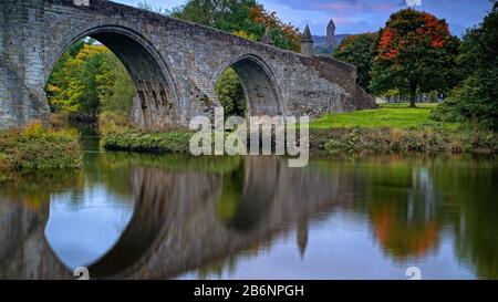 Europa, Schottland, Grossbritannien, Inghilterra, Landschaft, Stirling Bridge, Foto Stock