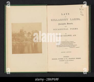 Gezicht op Innisfallen Island View of Innisfallen Island Property Type: Photo page Item number: RP-F 2001-7-300-1 Manufacturer : Photographer: Anonymous Place manufacture: Innis Fall Date: CA. 1861 - o per 1871 Materiale: Carta Tecnica: Albumen dimensioni di stampa: Foto : h 75 mm × W 73 mmToelichtingFoto opposto telpagina. Oggetto: Isola dove: Innis Cadere Foto Stock