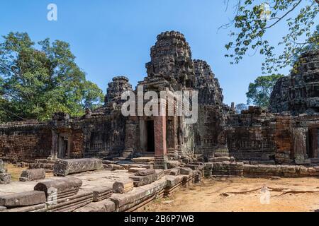 Tempio Di Banteay Kdei In Cambogia Foto Stock