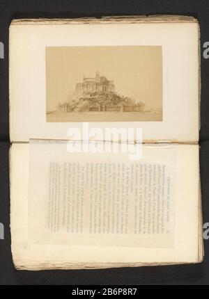 Gezicht op Mont Saint-Michel Visualizza di Mont Saint-Michel Tipo Di Proprietà: Foto pagina numero articolo: RP-F 2001-7-152-2 Produttore : fotografo: Anonimo luogo produzione: Basse-Normandie Dating: CA. 1866 - o per 1876 Materiale: Carta Tecnica : albume dimensioni di stampa: Foto: H 88 mm × W 137 mmToelichtingFoto pagina anteriore 81. Oggetto: Vista sull'isola in generale; "Veduta" Foto Stock