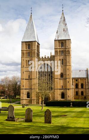 La Chiesa Cattedrale Di Nottinghamshire, Southwell Minster. Southwell, Nottinghamshire, Inghilterra Foto Stock