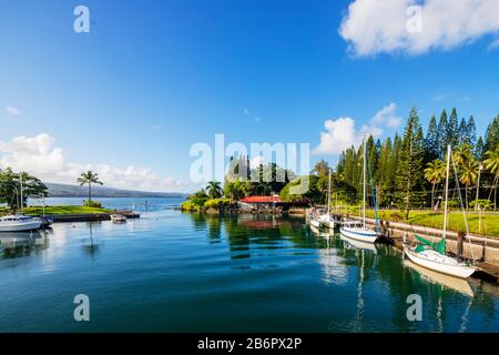 USA, Hawaii, Big Island, Hilo Harbour Foto Stock