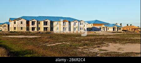 Ricostruzione di Salt Grass Landing Apartments che sono stati totalmente distrutti dall'uragano Harvey 2017. Foto Stock