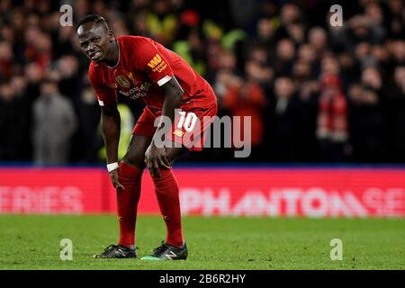 Sadio Mane di Liverpool - Chelsea v Liverpool, The Emirates fa Cup Fifth round, Stamford Bridge, London, UK - 3rd March 2020 solo per uso editoriale - si applicano le restrizioni di DataCo Foto Stock