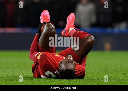 Divock Origi di Liverpool - Chelsea v Liverpool, The Emirates fa Cup Fifth round, Stamford Bridge, London, UK - 3rd March 2020 solo per uso editoriale - si applicano le restrizioni di DataCo Foto Stock
