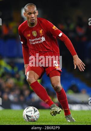 Fabinho of Liverpool - Chelsea v Liverpool, The Emirates fa Cup Fifth round, Stamford Bridge, London, UK - 3rd March 2020 solo per uso editoriale - si applicano le restrizioni di DataCo Foto Stock