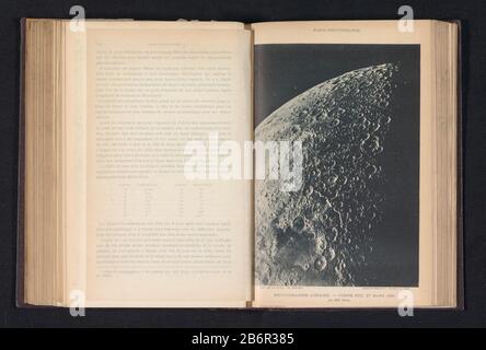 Gezicht op een deel van het maanopperlak Photographie lunaire - corne sud 27 Marte 1890 (titel op Object) Vista di una parte della maanopperlachographie lunare - corne sud. 27 marzo 1890 (oggetto titolo) Tipo Oggetto: Stampa fotomeccanica numero Oggetto: RP-F-2001-7-1101A-29 Iscrizioni / marchi: Iscrizione, recto, stampato, 'AGE de la lune, 167 heures agrandisesement direcly fois' Produttore 15: Fotografo M. Henry (edificio elencato) clichémaker: Berthaud (Proprietà elencata) Luogo fabbricazione: Francia Data: 27-mar-1890 Tecnica di Misurazione Della carta: stampato: Foto Stock