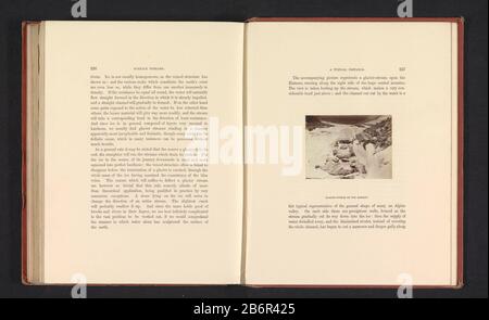 Gezicht op een gletsjerbeek op de Mer-de-glace Glacier stream on the Eismeer (titel op object) Vista di un torrente glaciale sul ghiacciaio Mer de Glace sul fiume Eismeer (title object) Tipo Di Proprietà: Photo page numero articolo: RP-F 2001-7-455-27 Produttore : fotografo: Ernest Edward Place produzione : Mer de Glace Datato: 1850 - o 1866 Materiale: Carta Tecnica: Albumen dimensioni di stampa: Foto: H 65 mm × W 89 mmToelichtingFoto pagina 227. Oggetto: Torrente Glacier dove: Mer de Glace Foto Stock