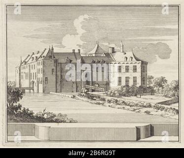 Gezicht op kasteel IJsselstein Visualizza il castello Ijsselstein tipo Di Proprietà: Immagine numero articolo: RP-P-OB-59.335Catalogusreferentie: Collezione Rijksmuseum 1 (2) Nota 2 stati nella collezione del Rijksmuseum etichettatura / marchio: Collector's mark, vero, stampato : Lugt 2228 Produttore : tipografia: Jacobus Apparente Piede nel disegno: Roland Plazats: Roland Plazats: Fabbricazione: Amsterdam Data: 1711 - 1774 caratteristiche Fisiche: Incisione; materiale di prova: Tecnica della carta: Incisione dimensioni: Foglio: H 141 mm × W 175 mmToelichtingLatere Stato di questa stampa e illustrazione incluso in: Fabbro, Ludolph Foto Stock