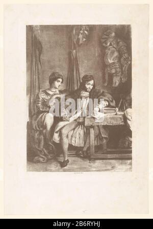 Götz von Berlichingen scrive le sue memorie opGoetz il Berlichingen ecrivant ses mémoiresGötz von Berlichingen (titolo della serie) Goetz il Berlichingen (titolo della serie) Tipo Di Proprietà: Print numero di serie: 4 / 7Objectnummer: RP-P-1953-483Catalogusreferentie: IFF après 1800 78Delteil 122-4 (4) Marking / Brands: Collector mark, vero, timbrato: Lugt 2228a, marchio del collettore: Lugt 2760 Produttore : stampatore Eugène Delacroix Editore: Victor Jacques Bertauts (proprietà in elenco) Luogo fabbricazione: Parigi Data: 1836 - 1843 caratteristiche Fisiche: Litografia in materiale marrone: Carta tecnica: Litografia Foto Stock