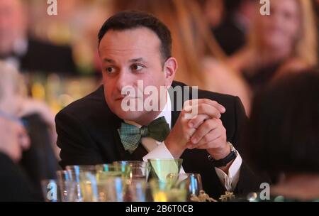 Taoiseach Leo Varadkar al 28th National Gala Dinner presso il National Building Museum di Washington DC durante la visita del Taoiseach negli Stati Uniti. Foto PA. Data Immagine: Mercoledì 11 Marzo 2020. Vedi la storia di PA POLITICA Irlanda Stati Uniti. Photo credit dovrebbe leggere: Niall Carson / PA Filo Foto Stock