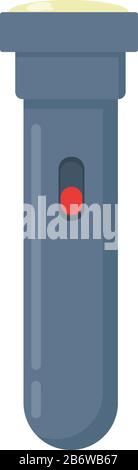 Torcia blu, illustrazione vettore su sfondo bianco. Illustrazione Vettoriale