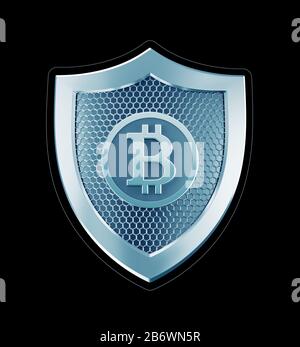 Cybersicurezza di Bitcoin Foto Stock