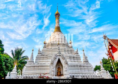 Chedi Wat Mahawan In Stile Birmano, Chiang Mai, Tailandia Foto Stock