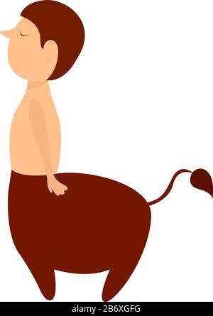 Centaur, illustrazione, vettore su sfondo bianco. Illustrazione Vettoriale