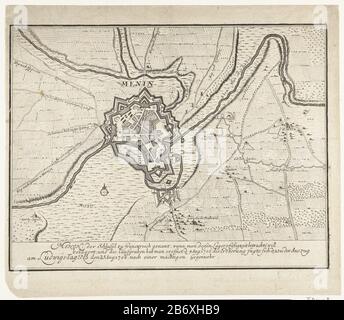 Kaart van Menen, 1706 Menen, der Schlussel zu franckreich genant () (titel op object) Mappa di Menen, 1706Menen, The Schlussel zu Franck reich imbarazzante (...) (title object) tipo Di Oggetto: Cartolina numero articolo: RP-P-1909-385Catalogusreferentie: FMH 3400 Bimmerking (numero aggiunto RPK) Descrizione: Mappa di Menen, assediata e occupata dagli Alleati sotto il generale EW von Salisch il 22 agosto 1706. Produttore : stampatore: Anonymous location produzione: Germania Data: 1706 caratteristiche Fisiche: Acquaforte materiale: Carta Tecnica: Acquaforte dimensioni: Bordo lastra: H 305 mm × W 390 mmToelich Foto Stock