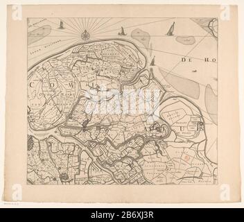 Kaart van Zeeland (zevende deel) Zelandiae Comitatus novissima tabula settima parte di una mappa di Zeeland, composta da nove parti. In basso a destra numerata 7. Produttore : printmaker: Anonimo, progettato da Claes Jansz. Visscher (II) compilatore: Zacharias Roma Editore: Vedova Joachim Ottens and Son Editore: Nicolaes Visscher (II) (attribuzione rifiutata) Luogo di produzione: Design of Amsterdam Compiler: Middelburg Editore: Amsterdam Editore: Data: 1655 e / o 1719 - 1725 Materiale: Tecnica della carta: Engra (processo di stampa) / dimensioni di incisione: Bordo della lastra: H 470 mm × L 539 mm Toelich Foto Stock