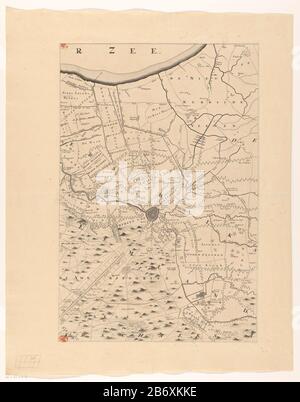 Kaart van de provincie Utrecht (vierde deel van boven) Nieuwe kaart van den lande van Utrecht (titel op object) Parte (quarta dall'alto) una mappa della provincia Utrecht. Produttore : printmaker: Thomas Doesburgh Stampa autore: Gerard Hoet (i) cartografo: Bernard Roy (i) editore: Nicolaes Visscher (II) fornitore di privilegi: Stati generali della Repubblica dei sette Paesi Bassi fornitore di privilegi: Stati di Utrecht Stati Commissionati Stati di Utrecht Luogo produzione: Cartographer : Utrecht Editore: Amsterdam Data: 1696 e / o in o dopo 1696 - 1702 caratteristiche Fisiche: Incisione e. Foto Stock