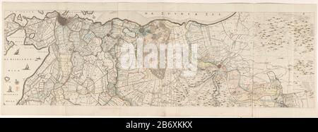 Kaart van de provincie Utrecht (bovenste deel) Nieuwe kaart van den lande van Utrecht (titel op object) parte superiore di una mappa della provincia di Utrecht. Sia la mappa che sotto il bordo della lastra sono diverse aggiunte scritte a mano aangebracht. Produttore : printmaker Thomas Doesburgh Stampa autore: Gerard Hoet (i) cartografo: Bernard Roy (i) Editore: Covens & Mortier Provider of Privilege: States General of the Republic of the United Netherlands Provider of Privilege: States of Utrecht cliente: Città di Utrecht fabbricazione: Cartografo: Utrecht Editore: Amsterdam Data: 1696 e/o 1743 fisica Foto Stock