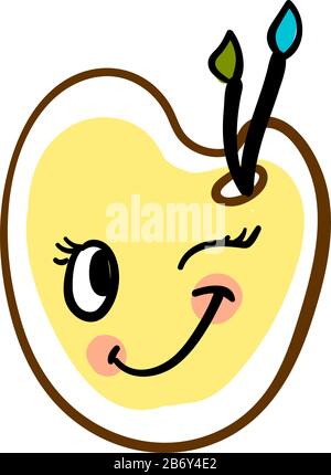 Pallet giallo, illustrazione, vettore su sfondo bianco. Illustrazione Vettoriale