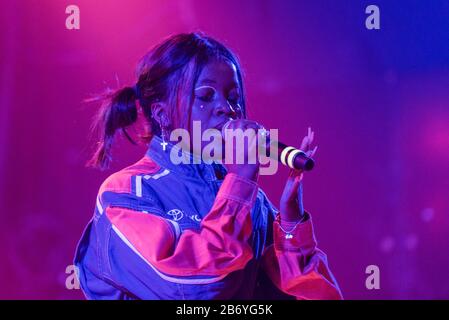 Copenaghen, Danimarca. 09th, marzo 2020. Il rapper australiano e cantante Tkay Maidza si esibisce in un concerto dal vivo a Pumpehuset a Copenhagen. (Photo Credit: Gonzales Photo - Bo Kallberg). Foto Stock