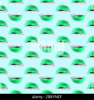 Modello di Porcupine, illustrazione, vettore su sfondo bianco. Illustrazione Vettoriale