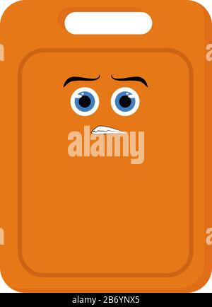 Tagliere, illustrazione vettore su sfondo bianco. Illustrazione Vettoriale