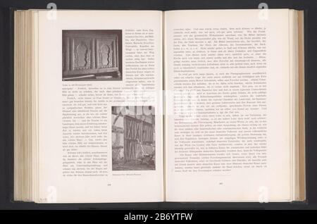 Kist Truhe in Alt-Westerland (Sylt) (titel op object) KistTruhe in Alt-Westerland (Sylt) (title object) Tipo Di Proprietà: Fotomeccanica stampa pagina numero articolo: RP-F 2001-7-1184B-186 Iscrizioni / marchi: Monogramma, recto, stampato: 'BX' Manufacture Creator: Photographer: Anonisca emclichémaker (Unknown property) Data: Data. 1898 - o per 1903 Materiale: Carta Tecnica: Autotipia dimensioni: Stampa: H 69 mm × W 81 mmToelichtingPent pagina 268. Oggetto: Cassa e cassa destra Foto Stock