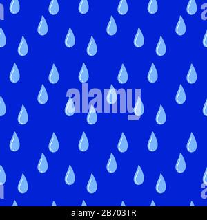 Schema di caduta dell'acqua, illustrazione, vettore su sfondo bianco. Illustrazione Vettoriale