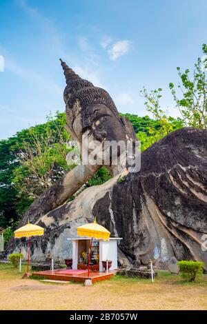 I religiosi statue di Buddha Park (Xieng Khuan), Vientiane, Laos Foto Stock