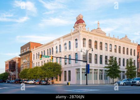 Steiner-Lobman Building nel centro storico di Montgomery, Alabama, Stati Uniti Foto Stock