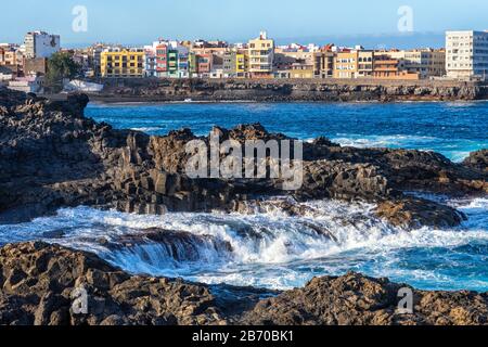 Mirador El Bufadero su Gran Canaria Foto Stock