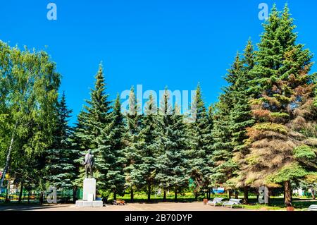 Statua di Vladimir Lenin nel Parco Centrale di Yoshkar-Ola, Russia. Foto Stock